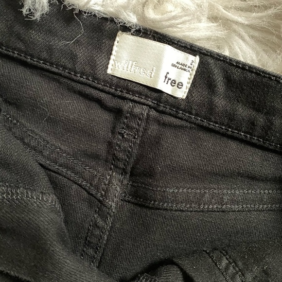 Wilfred Free | Black Denim Tanit Skirt - Picture 3 of 3